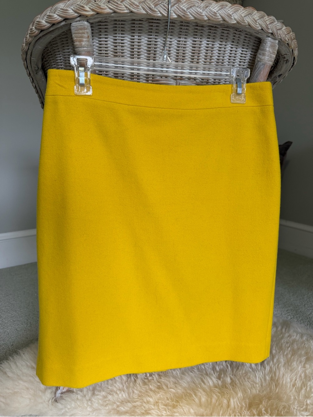 Bright Yellow Women's Pencil Skirt